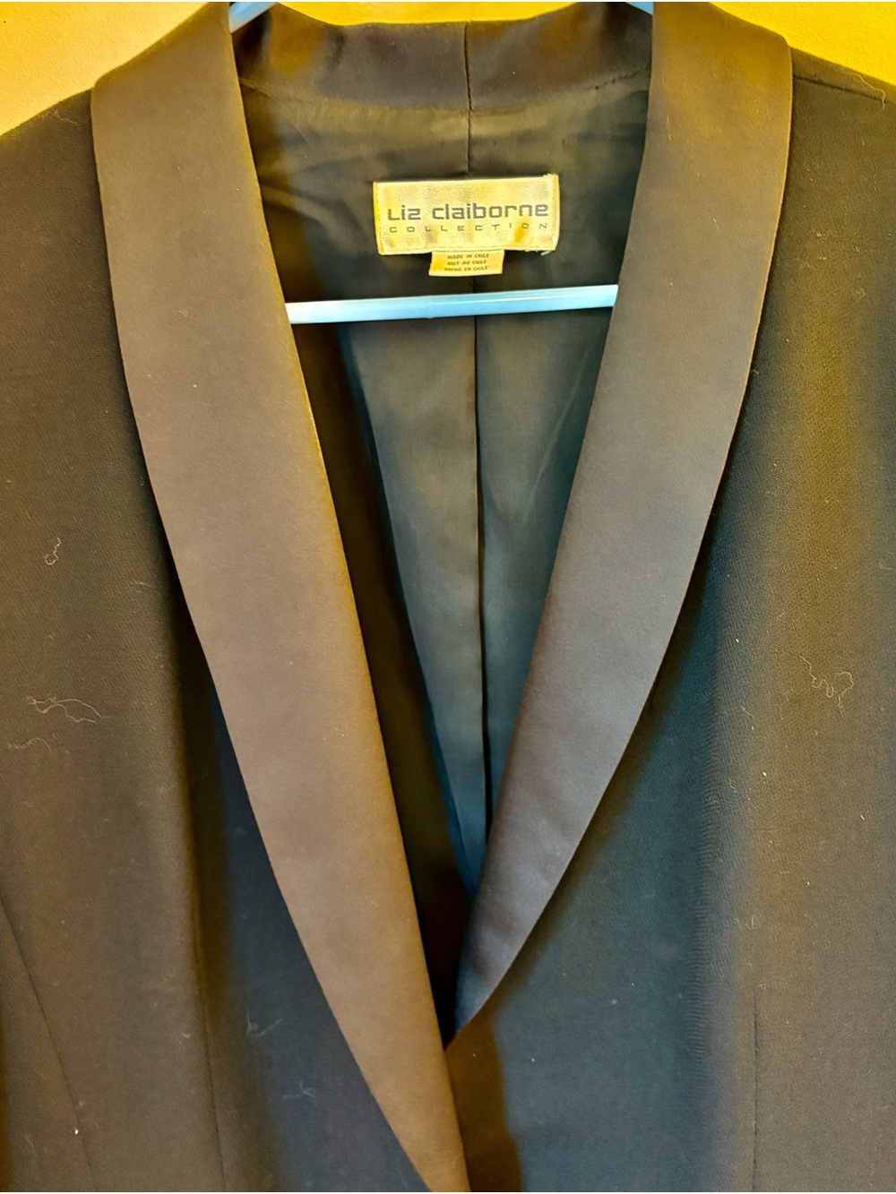 Liz Claiborne Black Tuxedo Collar Blazer